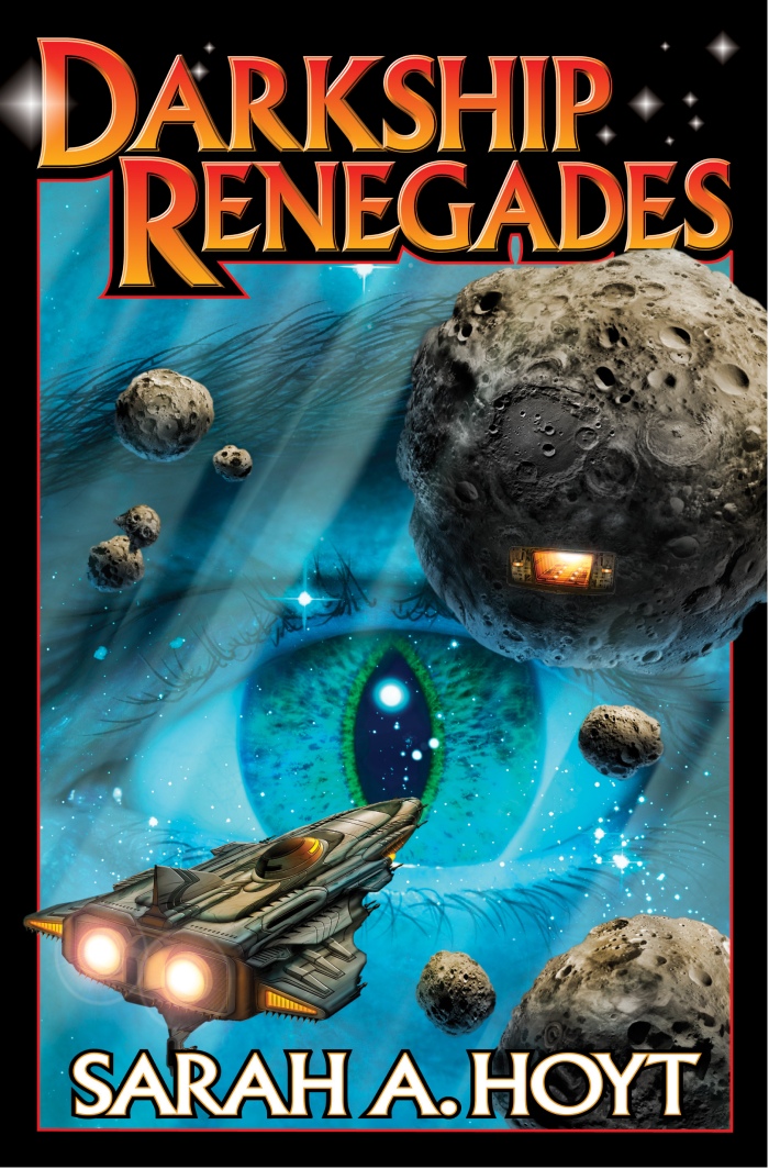 Darkship Renegades, Baen Books, December 2012, and the beautiful cover is by David Mattingly