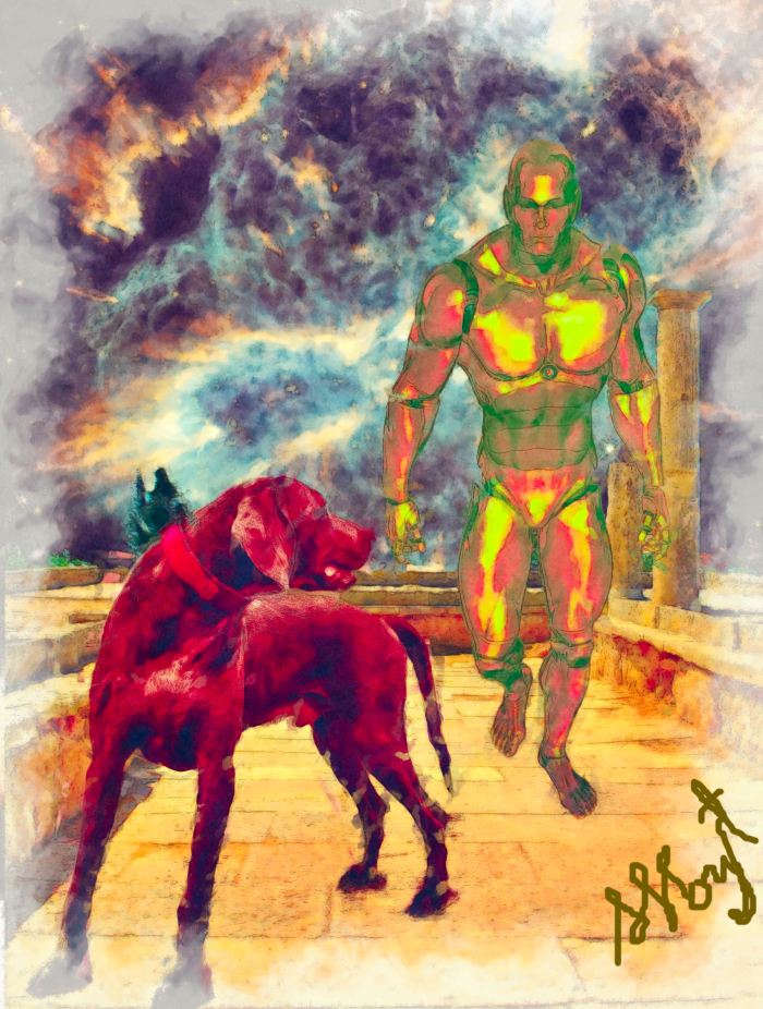 Come on Rover we'll find humans somewhere