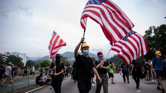 Anti-government protesters rally in Tai Po, Hong Kong, China - 10 Aug 2019