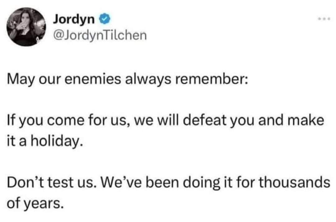 Israel Enemies Holiday