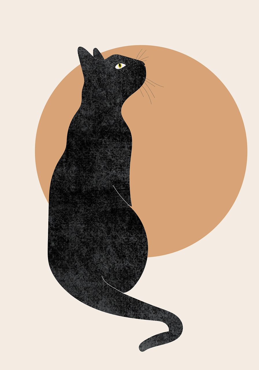 Free cat animal circle illustration