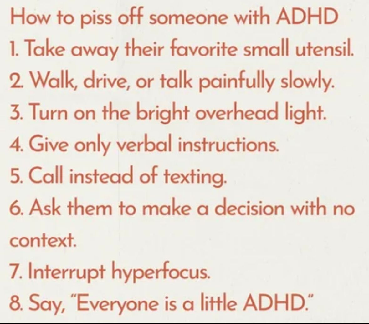 annoy adhd person