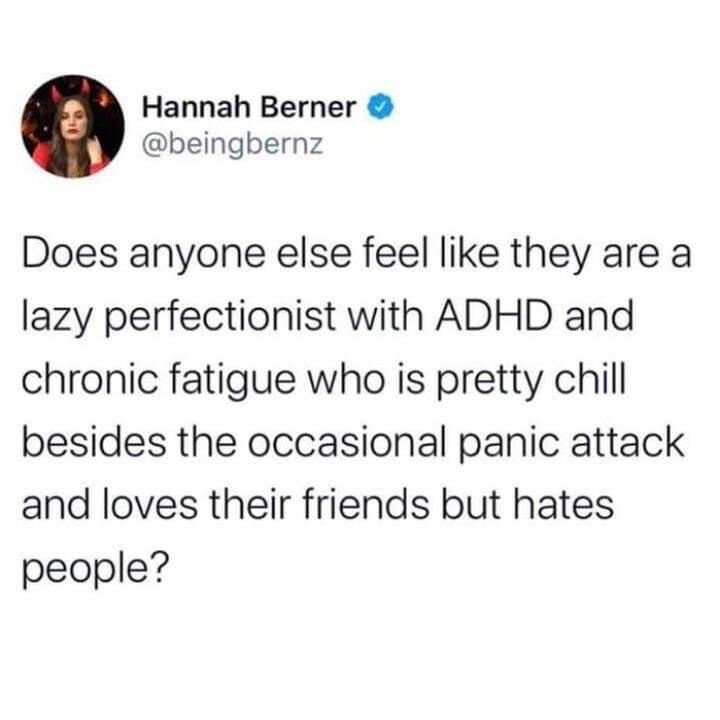 lazy adhd chronic fatigue